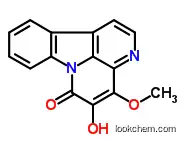 Molecular Structure of 18110-86-6 (5-Hydroxy-4-methoxy-6H-indolo[3,2,1-de][1,5]naphthyridin-6-one)